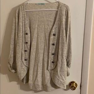 Military style cardigan